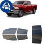 לרכב Ram 2500 Four-door 2013 ציפוי חלונות שחורים רב פעמי סיליקון לחלונות קדמיים, אחוריים ולחלון האחורי