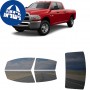 לרכב Ram 3500 Four-door 2010 ציפוי חלונות שחורים רב פעמי סיליקון לחלונות קדמיים, אחוריים ולחלון האחורי