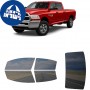 לרכב Ram 3500 Four-door 2013 ציפוי חלונות שחורים רב פעמי סיליקון לחלונות קדמיים, אחוריים ולחלון האחורי