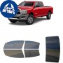 לרכב Ram 3500 Four-door 2019 ציפוי חלונות שחורים רב פעמי סיליקון לחלונות קדמיים, אחוריים ולחלון האחורי