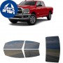 לרכב RAM 3500 Lone Star 2021 ציפוי חלונות שחורים רב פעמי סיליקון לחלונות קדמיים, אחוריים ולחלון האחורי