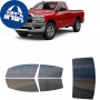 לרכב Ram 3500 Two-door 2019 ציפוי חלונות שחורים רב פעמי סיליקון לחלונות קדמיים, אחוריים ולחלון האחורי