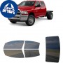 לרכב Ram 4500 Four-door 2017 ציפוי חלונות שחורים רב פעמי סיליקון לחלונות קדמיים, אחוריים ולחלון האחורי