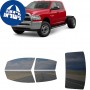 לרכב Ram 5500 Four-door 2017 ציפוי חלונות שחורים רב פעמי סיליקון לחלונות קדמיים, אחוריים ולחלון האחורי
