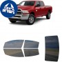 לרכב Ram 25003500 Crew PU 2012 ציפוי חלונות שחורים רב פעמי סיליקון לחלונות קדמיים, אחוריים ולחלון האחורי