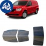 לרכב Ram Cargo Van MV 2012 ציפוי חלונות שחורים רב פעמי סיליקון לחלונות קדמיים, אחוריים ולחלון האחורי