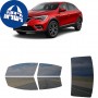 לרכב Renault Arkana 2021 ציפוי חלונות שחורים רב פעמי סיליקון לחלונות קדמיים, אחוריים ולחלון האחורי