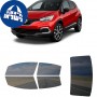 לרכב Renault Captur 2018 ציפוי חלונות שחורים רב פעמי סיליקון לחלונות קדמיים, אחוריים ולחלון האחורי