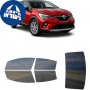 לרכב Renault Captur 2020 ציפוי חלונות שחורים רב פעמי סיליקון לחלונות קדמיים, אחוריים ולחלון האחורי