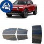 לרכב RIVIAN Ghost 2021 ציפוי חלונות שחורים רב פעמי סיליקון לחלונות קדמיים, אחוריים ולחלון האחורי