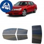 לרכב Saab 9-5 Sedan 1999 ציפוי חלונות שחורים רב פעמי סיליקון לחלונות קדמיים, אחוריים ולחלון האחורי