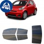 לרכב Scion iQ Hatchback 2012 ציפוי חלונות שחורים רב פעמי סיליקון לחלונות קדמיים, אחוריים ולחלון האחורי