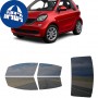 לרכב Smart Car ForTwo Two-door Convertible 2017 ציפוי חלונות שחורים רב פעמי סיליקון לחלונות קדמיים, אחוריים ולחלון האחורי