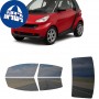 לרכב Smart Car ForTwo Two-door Coupe 2008 ציפוי חלונות שחורים רב פעמי סיליקון לחלונות קדמיים, אחוריים ולחלון האחורי