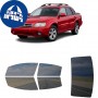 לרכב Subaru Baja Crew PU 2003 ציפוי חלונות שחורים רב פעמי סיליקון לחלונות קדמיים, אחוריים ולחלון האחורי