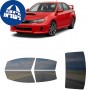 לרכב Subaru WRXSTI Sedan 2008 ציפוי חלונות שחורים רב פעמי סיליקון לחלונות קדמיים, אחוריים ולחלון האחורי