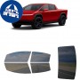 לרכב Tesla Cybertruck Crew PU 2024 ציפוי חלונות שחורים רב פעמי סיליקון לחלונות קדמיים, אחוריים ולחלון האחורי