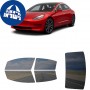 לרכב Tesla Model3 2018 ציפוי חלונות שחורים רב פעמי סיליקון לחלונות קדמיים, אחוריים ולחלון האחורי