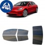 לרכב Tesla Model3 2020 ציפוי חלונות שחורים רב פעמי סיליקון לחלונות קדמיים, אחוריים ולחלון האחורי