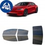 לרכב Tesla ModelS 2022 ציפוי חלונות שחורים רב פעמי סיליקון לחלונות קדמיים, אחוריים ולחלון האחורי