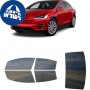 לרכב Tesla ModelX 2016 ציפוי חלונות שחורים רב פעמי סיליקון לחלונות קדמיים, אחוריים ולחלון האחורי