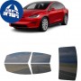 לרכב Tesla ModelX 2022 ציפוי חלונות שחורים רב פעמי סיליקון לחלונות קדמיים, אחוריים ולחלון האחורי
