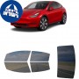 לרכב Tesla ModelY 2021 ציפוי חלונות שחורים רב פעמי סיליקון לחלונות קדמיים, אחוריים ולחלון האחורי