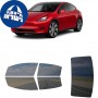 לרכב Tesla ModelY SUV 2022 ציפוי חלונות שחורים רב פעמי סיליקון לחלונות קדמיים, אחוריים ולחלון האחורי