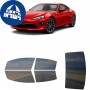 לרכב Toyota 86 2019 ציפוי חלונות שחורים רב פעמי סיליקון לחלונות קדמיים, אחוריים ולחלון האחורי