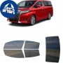 לרכב Toyota Alphard 2018 ציפוי חלונות שחורים רב פעמי סיליקון לחלונות קדמיים, אחוריים ולחלון האחורי