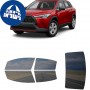 לרכב Toyota Corolla Cross L 2022 ציפוי חלונות שחורים רב פעמי סיליקון לחלונות קדמיים, אחוריים ולחלון האחורי