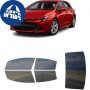 לרכב Toyota Corolla Hatchback 2019 ציפוי חלונות שחורים רב פעמי סיליקון לחלונות קדמיים, אחוריים ולחלון האחורי