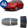 לרכב Toyota Corolla iM Hatchback 2017 ציפוי חלונות שחורים רב פעמי סיליקון לחלונות קדמיים, אחוריים ולחלון האחורי