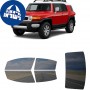 לרכב Toyota FJ Two-door SUV 2007 ציפוי חלונות שחורים רב פעמי סיליקון לחלונות קדמיים, אחוריים ולחלון האחורי