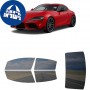 לרכב Toyota GR Supra Two-door Coupe 2020 ציפוי חלונות שחורים רב פעמי סיליקון לחלונות קדמיים, אחוריים ולחלון האחורי