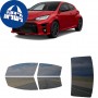 לרכב Toyota GR Yaris 2021 ציפוי חלונות שחורים רב פעמי סיליקון לחלונות קדמיים, אחוריים ולחלון האחורי