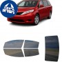 לרכב Toyota Sienna 2011 ציפוי חלונות שחורים רב פעמי סיליקון לחלונות קדמיים, אחוריים ולחלון האחורי