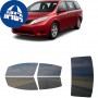 לרכב Toyota Sienna Four-door MV 2011 ציפוי חלונות שחורים רב פעמי סיליקון לחלונות קדמיים, אחוריים ולחלון האחורי