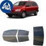 לרכב Toyota Sienna MV 1998 ציפוי חלונות שחורים רב פעמי סיליקון לחלונות קדמיים, אחוריים ולחלון האחורי