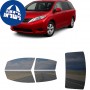 לרכב Toyota Sienna MV 2011 ציפוי חלונות שחורים רב פעמי סיליקון לחלונות קדמיים, אחוריים ולחלון האחורי