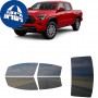 לרכב Toyota Tacoma Crew PU 2024 ציפוי חלונות שחורים רב פעמי סיליקון לחלונות קדמיים, אחוריים ולחלון האחורי