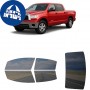 לרכב Toyota Tundra CrewMax Crew PU 2007 ציפוי חלונות שחורים רב פעמי סיליקון לחלונות קדמיים, אחוריים ולחלון האחורי