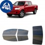 לרכב Toyota Tundra D-Cab Crew PU 2004 ציפוי חלונות שחורים רב פעמי סיליקון לחלונות קדמיים, אחוריים ולחלון האחורי