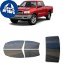 לרכב Toyota Tundra PU 1999 ציפוי חלונות שחורים רב פעמי סיליקון לחלונות קדמיים, אחוריים ולחלון האחורי