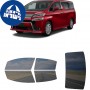 לרכב Toyota Vellfire 2018 ציפוי חלונות שחורים רב פעמי סיליקון לחלונות קדמיים, אחוריים ולחלון האחורי