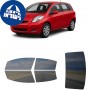 לרכב Toyota Yaris Five-door Station Wagon 2010 ציפוי חלונות שחורים רב פעמי סיליקון לחלונות קדמיים, אחוריים ולחלון האחורי