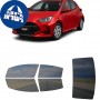 לרכב Toyota Yaris Hatchback (Yaris hatchback) 2020 ציפוי חלונות שחורים רב פעמי סיליקון לחלונות קדמיים, אחוריים ולחלון האחורי