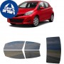לרכב Toyota Yaris Hatchback 2012 ציפוי חלונות שחורים רב פעמי סיליקון לחלונות קדמיים, אחוריים ולחלון האחורי