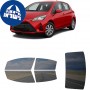 לרכב Toyota Yaris Hatchback 2018 ציפוי חלונות שחורים רב פעמי סיליקון לחלונות קדמיים, אחוריים ולחלון האחורי