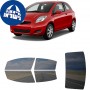 לרכב Toyota Yaris Two-door Hatchback 2010 ציפוי חלונות שחורים רב פעמי סיליקון לחלונות קדמיים, אחוריים ולחלון האחורי